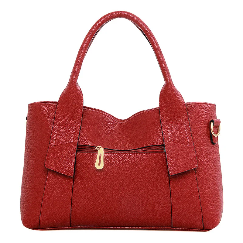 

New Style 2019 Autumn And Winter Cool GIRL'S Simple Cowhide Leather Single-shoulder Bag WOMEN'S Leather Bags Hand Shoulder Bag B