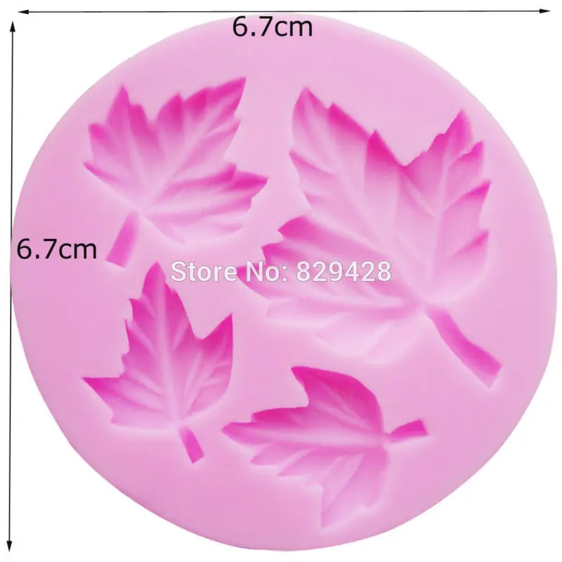 Kaymiklee M098 силиконовые 4 отверстия из кленовых листьев Fondant(сахарная) Сахарная паста из бисера форма пресс-форма для украшения выпечка торта DIY Инструменты