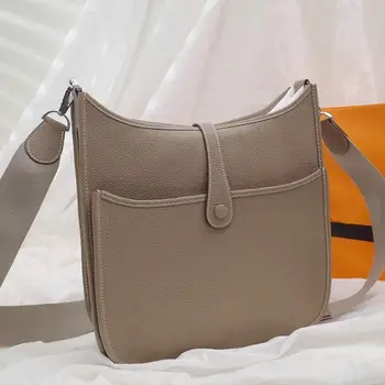 

Luxury Brand Handbag 2020 New Fashion Simple Square bag Quality Genuine leather Women's Designer Handbag Lock Shoulder
