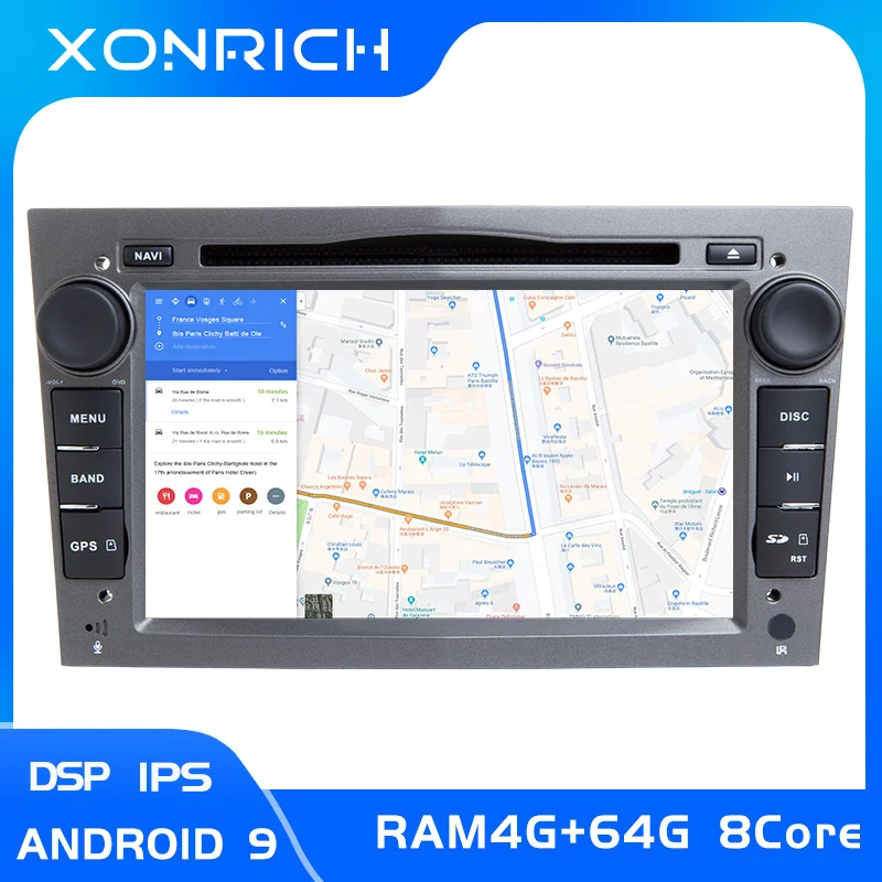 Ips DSP 4 ГБ 2 Din Android 9 Автомагнитола для Opel Vectra C Vauxhall Astra HG J Zafira B Corsa D vivaro Meriva AntaraVeda мультимедиа