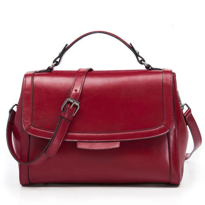 

Bag 2019 Handbag Genuine Leather Woman Single Shoulder Bag Cowhide Satchel