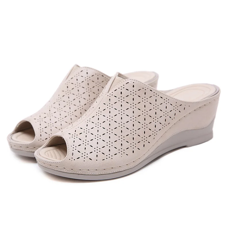 

2020 Summer Shoes Women Rome Sandals Casual Women Wedges Sandals Soft Shoes Fashion Brand Ladies Wedge Heels 5cm Big Size A2116