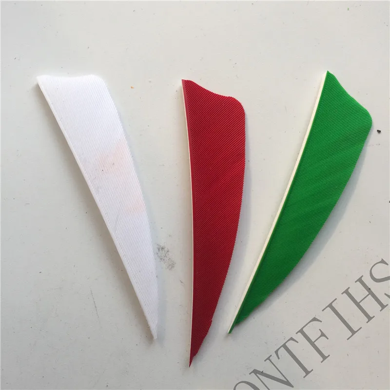 Penas para Flechas Tiro com Arco Ontfihs Polegada Escudo Corte Fletches Caça Seta Peru Fletching Pena Diy 200pcs 3 5 Arco e flecha