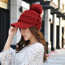 Одноцветные зимние вязаные шапки-бини с кроликом, Женская Толстая теплая шапка, женская вязаная шапка с буквенным принтом, шапки-бини, уличные шапки для верховой езды