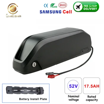 

52V 17.5AH Ebike Battery Lithium ion Bicycle Batteries with 40A BMS 18650 Samsung 35E Cell For 1500W 1000W 750W 500W Motor