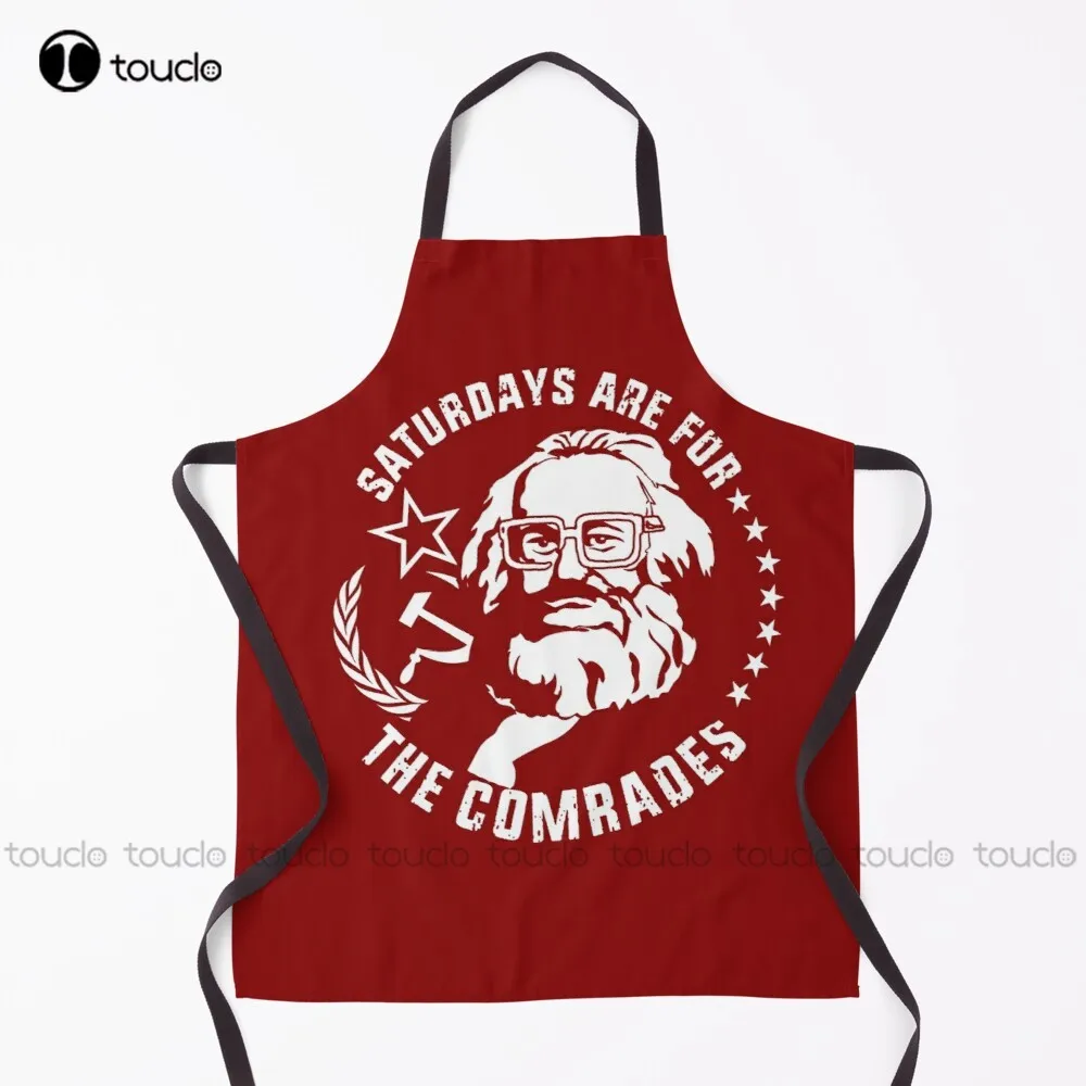 

Новый Винтажный советский Забавный мем Маркса, русский фартук для друзей, Зеленый фартук унисекс