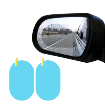 

New 2PCS/Set Anti Fog Car Mirror Window Clear Film Anti-Fog Car Rearview Mirror Protective Film Waterproof Rainproof Car Sticker