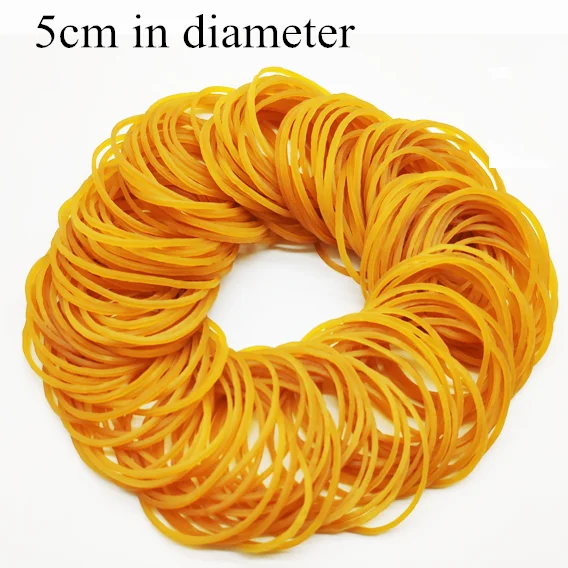 Elastic Rubber Bands Fasteners Elastic Bands Used for Office School Stationery Supplies Stretchable Sturdy Rubber Elastics Bands 100pcs