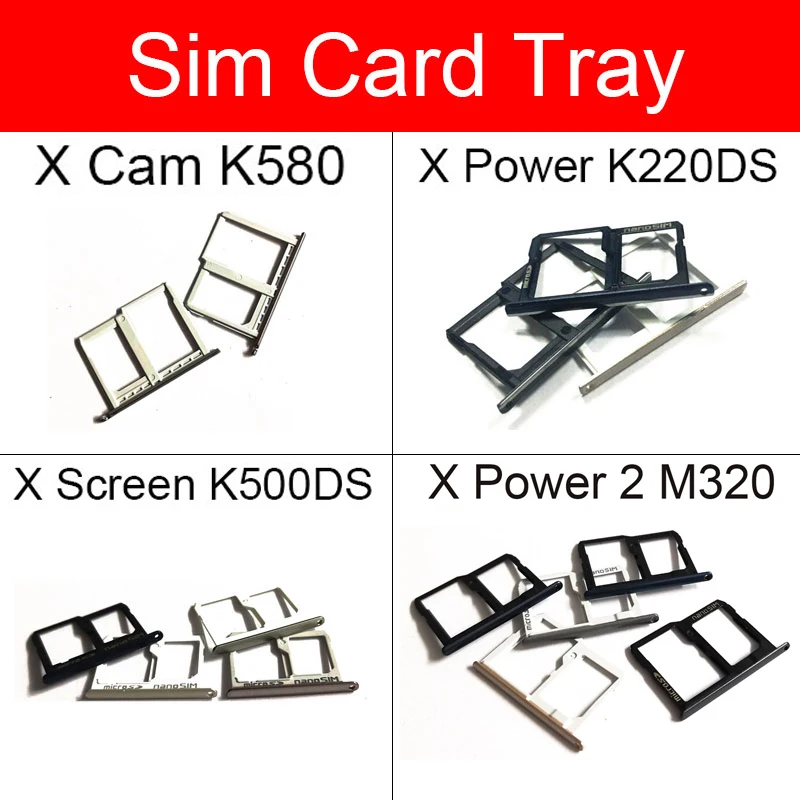 SIM Card Tray Holder For LG X Cam K580/X Screen K500DS/X Power K220DS/X 2 M320 Sim Reader Slot Socket Adapters Parts | Мобильные