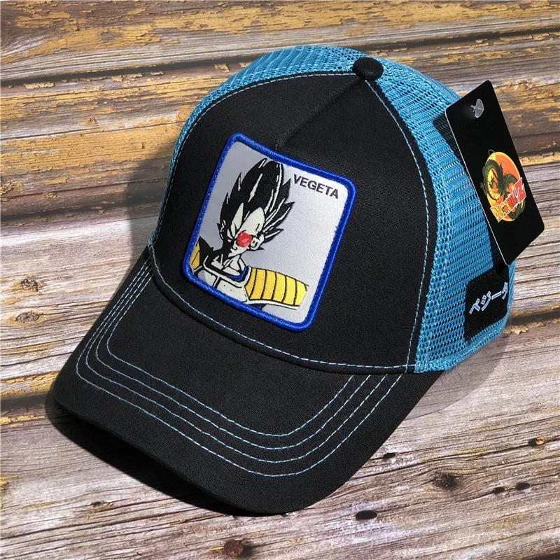 Dragon Ball Goku бейсболка s для мужчин и женщин Snapback хип-хоп летняя кепка Bone gorra hombre Регулируемая Кепка для водителя грузовика сетчатая Кепка для папы - Цвет: VEGETA