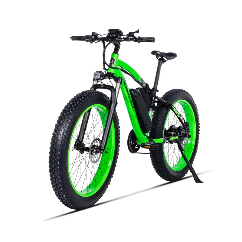 Велосипед 500 Вт BAFANG Электрический пляжный вспомогательный велосипед 48V17AH Электрический песочный автомобиль 26 дюймов электр - Цвет: 500W-green