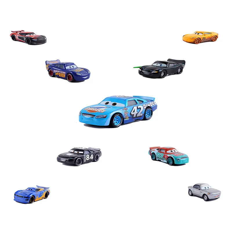 Disney Pixar Racing 2 3 Golden Thunder McQueen 42 бутиковый автомобиль 1:55 из сплава · хранилище Рамирес
