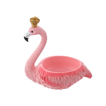 

1Pc Flamingo Shaped Storage Ornament Lovely Desktop Decor for Home Living Room