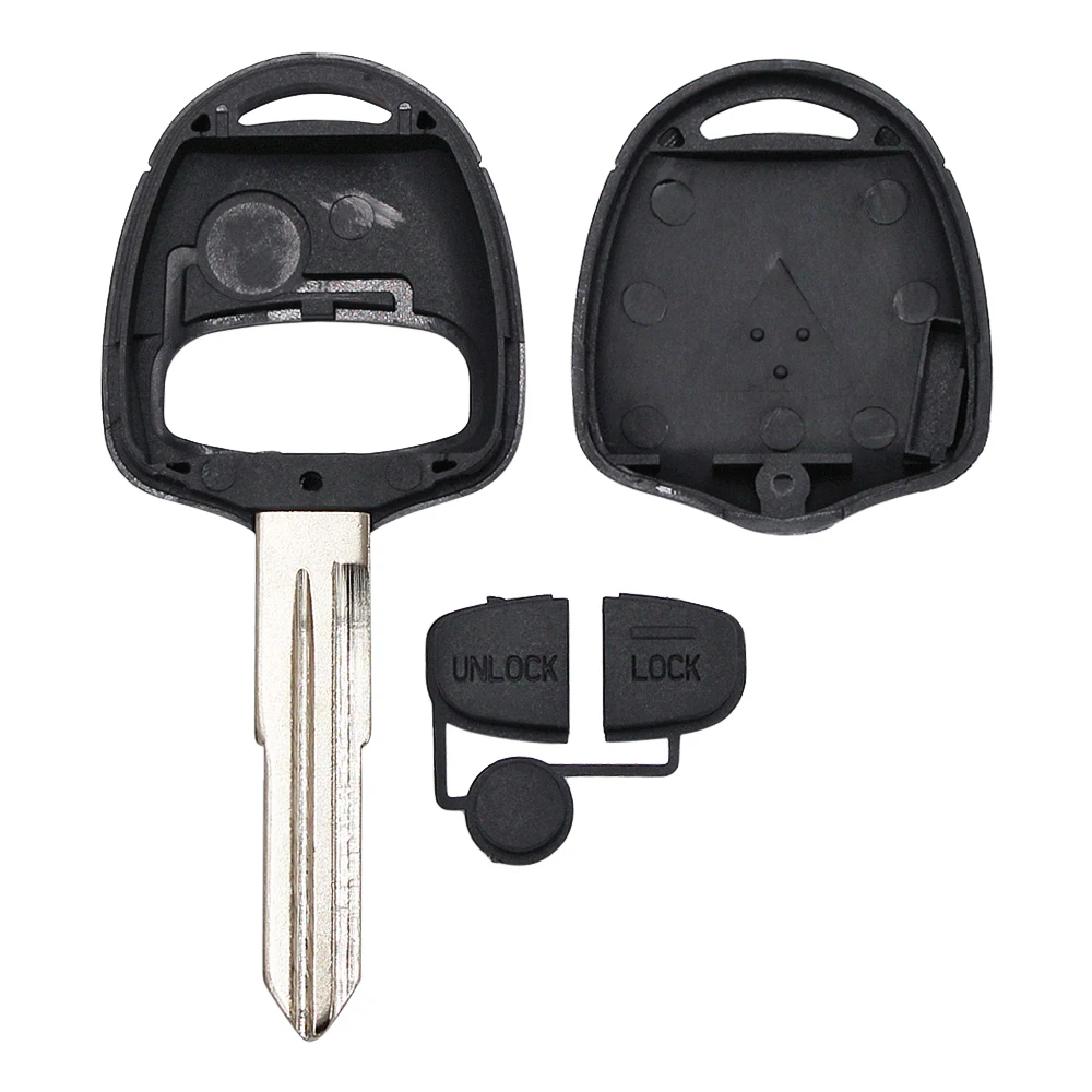 OHHUANUO Replacement 2 Buttons Remote Key Shell Cover for Mitsubishi L200 Montero Pajero Shogun Triton Left Blade MIT8 Uncut