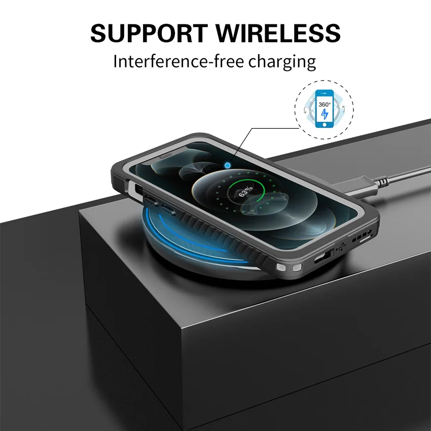 Full Sealed Underwater Case for Apple iPhone, Waterproof Diving Cover, iPhone 15,14,13, 12,11 Pro Max,, XS Max, XR, 6s,7, 8 Plus