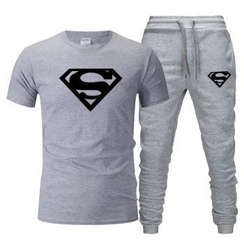 

New fashion men's sportswear men's running jogging fitness clothes men fitness clothes sweatshirt + trousers two-piece suit 2020