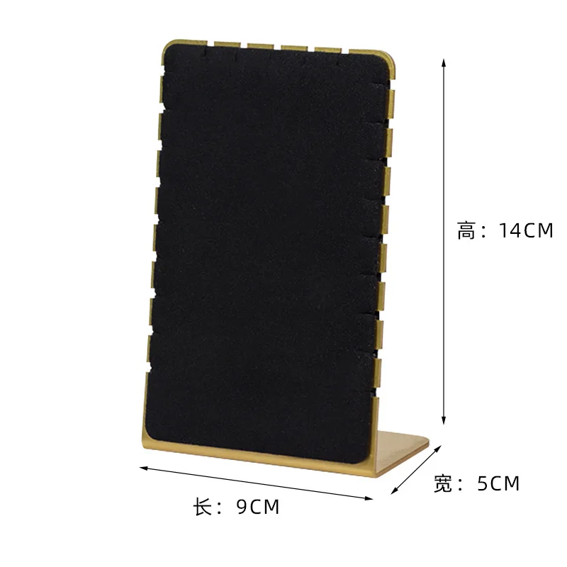 Metal Velvet Necklace Display Board Women Jewelry Organizer Pendant Show Shelf Long Chain Storage Shelf New Design Jewelrys Prop