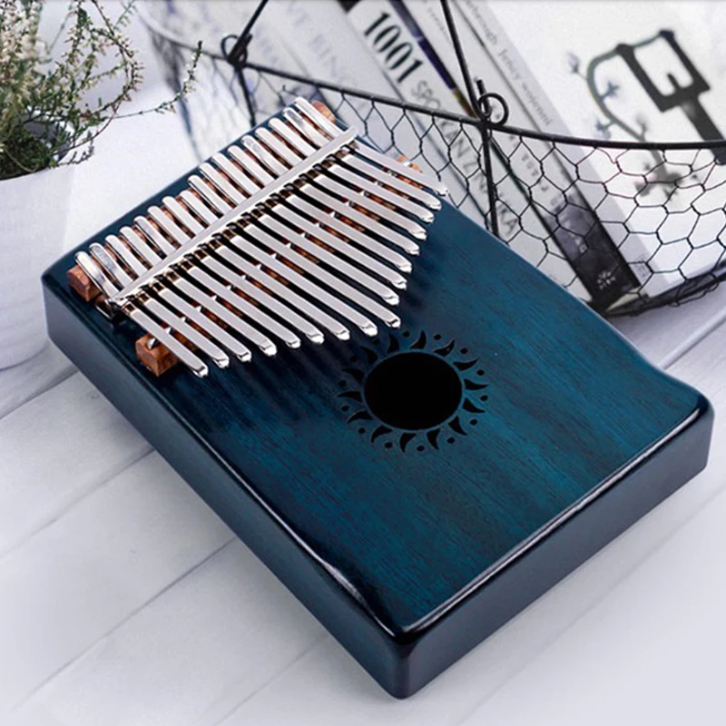 17 клавиш Kalimba пианино из красного дерева твердая древесина|Пианино| |