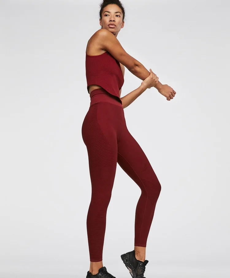 2 шт. жилет Ombre бесшовный комплект Женская Спортивная одежда спортивный костюм женский комплект для йоги женские комплекты для упражнений Женская одежда для тренировок