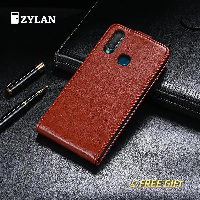ZYLAN вверх и вниз для Vivo Y17 Чехол Флип Бумажник Бизнес кожаный чехол телефона Fundas 2019
