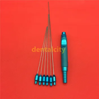 

New 1set Tumescent infiltration liposuction cannula 5 pieces with Handle