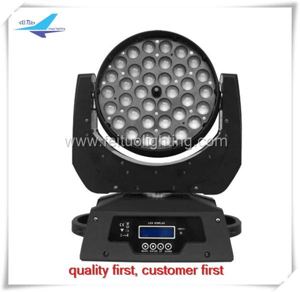 FEITUO светильник ING высококачественный сценический 36x10 Вт RGBW 4in 1 Zoom Wash Led Moving Head 4 шт.