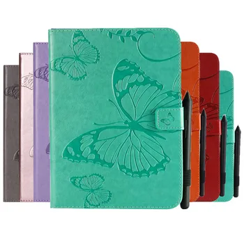 

Emboss Butterfly Painting PU Leather Case for Samsung Galaxy Tab A2 A 8.0 2017 SM-T380 SM-T385 T380 T385 8.0 inch case+Film