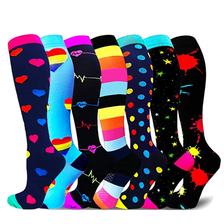 Compression Socks 4/7 PAIRS/SET Outdoor Sports Socks Women Compression Socks Running Cycling Sock Drop Shipping