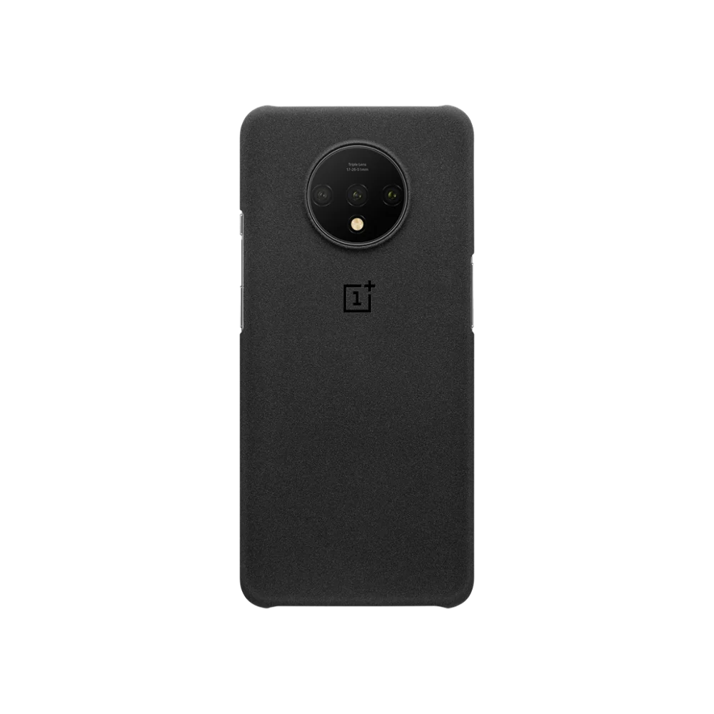 Sandstone Black 24 часа 1+ 7 Т Подушка бампер чехол Oneplus 7T чехол из песчаника силиконовый Карбон бампер - Цвет: Sandstone Black