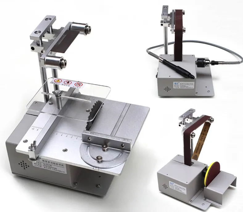 Mini Table Saw Woodworking Bench Electric Saw Grinder Drill Multifunction 4in1 DIY Polishing Cutting Drilling Grinding Machine 4