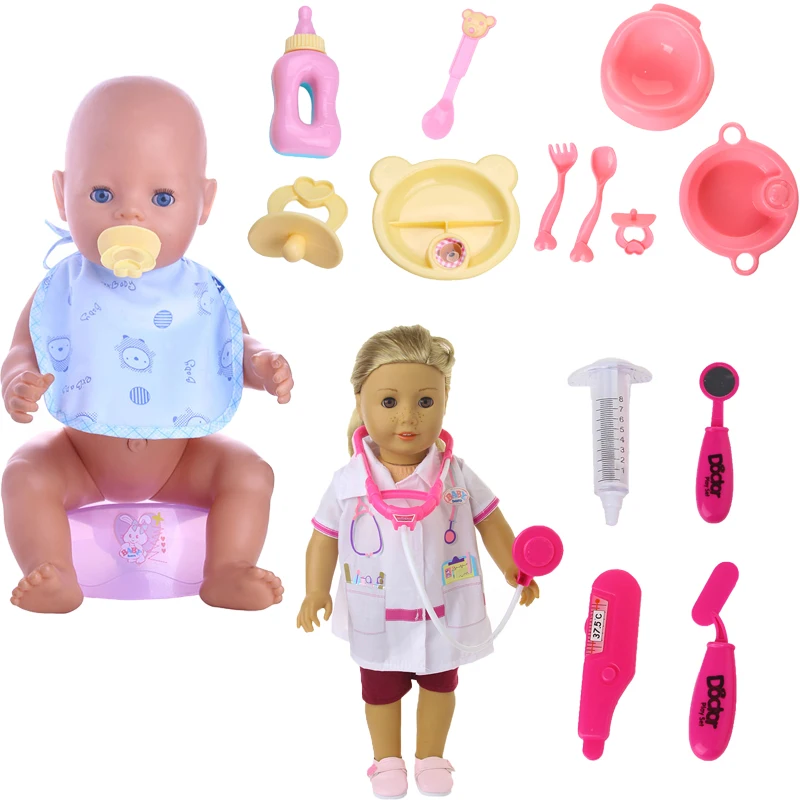 Doll Accessories Mini Cooking Outfit Food Tool Plastic Material For 18 Inch American Doll & 43 Cm New Born Baby,Mini Protection