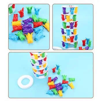 

Kids Educational Toys Collapse Building Blocks Balance Penguin Challenge Tower E65D