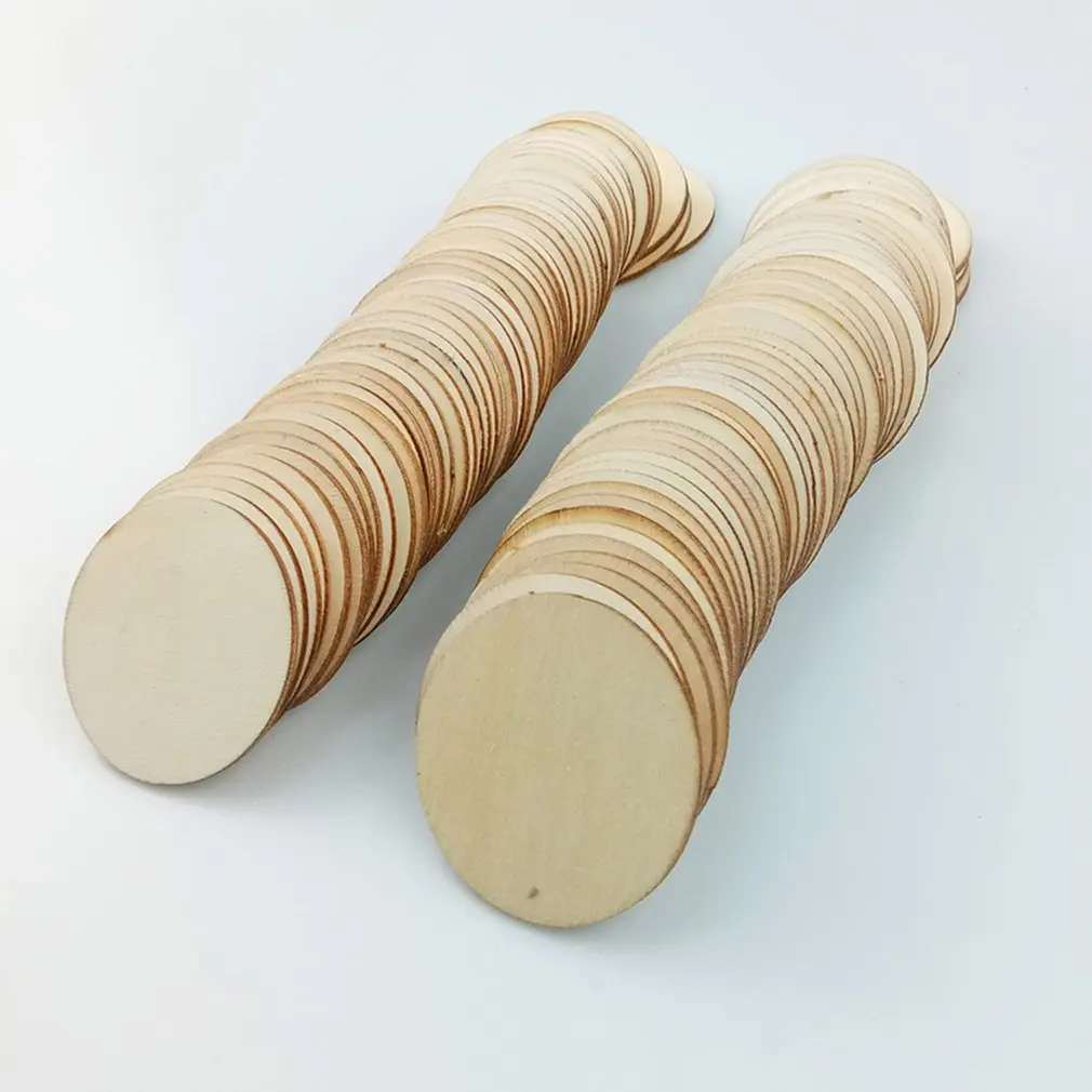 Wood Circle Blank Unfinished Wooden Slices Discs Cutout Pieces Wedding Guestbook Signin Party Guest Greetings Diy Crafts