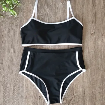 

Bikini 2020 Solid Swimsuit Women Swimwear Push Up Bikini Set Biquini Brazilian Summer Beach Bathing Suit Swim Wear #F
