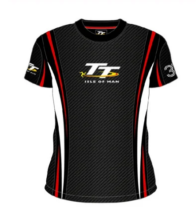 Мужская футболка с надписью MOTO TT racing ISLE OF Youth Black/Hi Vis Element для гоночного велосипеда