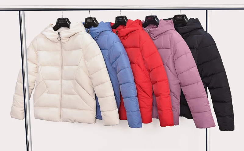 Зимняя короткая куртка для женщин 2019 Новое поступление Женская парка с капюшоном с воротником-стойкой осенний хлопковый пуховик пальто