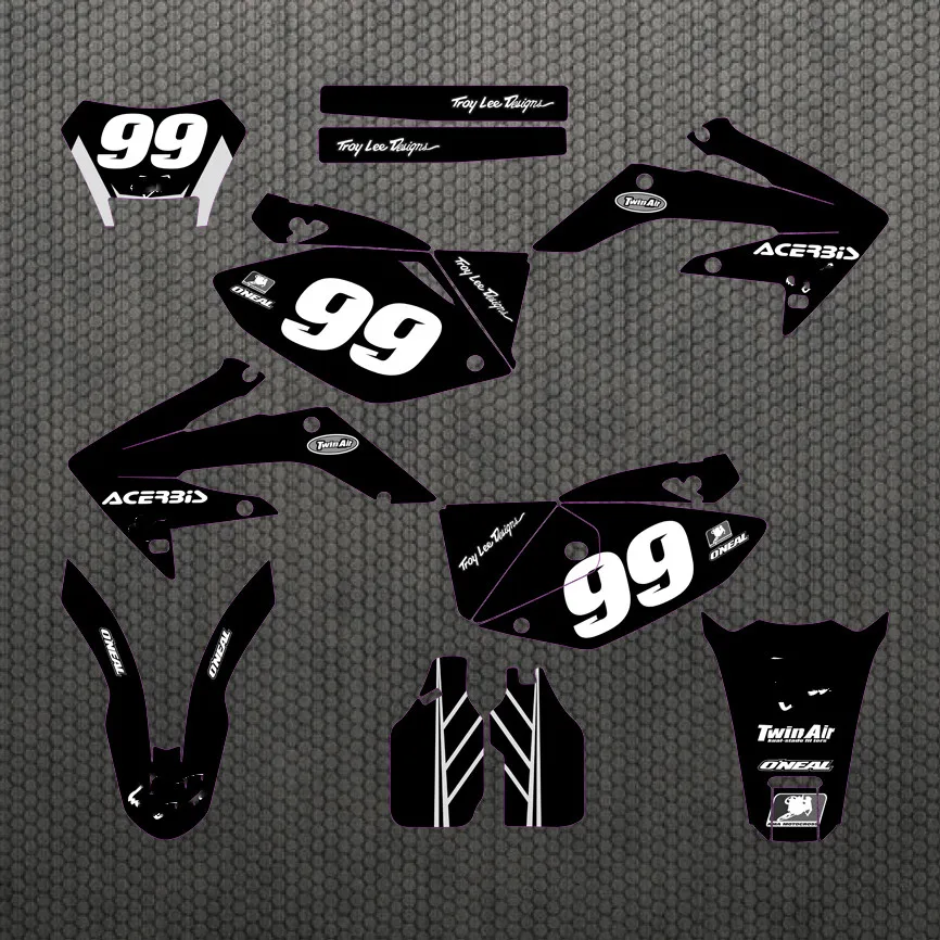 CRF 250X GRAPHICS BACKGROUNDS DECALS STICKERS for Honda CRF250X 2004 2005 2006 2007 2008 2009 2010 2011 2012 2013-2016-2018 2019 |