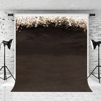 

VinylBDS 10x20ft Black Wedding Photography Backdrop Bokeh Portraits Photography Background Lighting Cotton Washable Backdrop