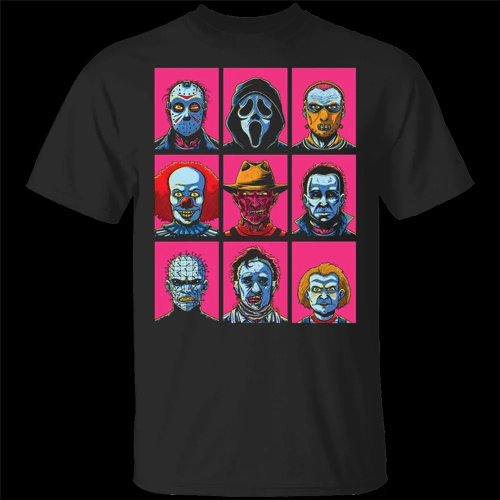 

Men's Iconic Horror Halloween T-Shirt Size M-3xl Cool Gift Personality Tee Shirt