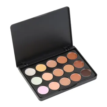 

Professional beauty makeup concealer Fashion 15-color Cosmetic platte 24pcs Pro Makeup Cosmetic Brushes Sponge Puff Set Selling
