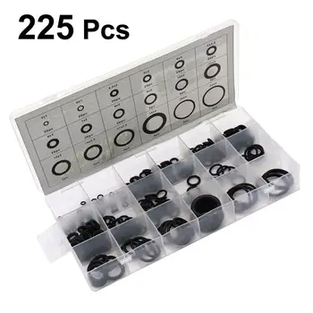 

225 PCS/Set Metric Rubber Grommet Assortment Kit Electrical Gasket For Wire Plug And Cable