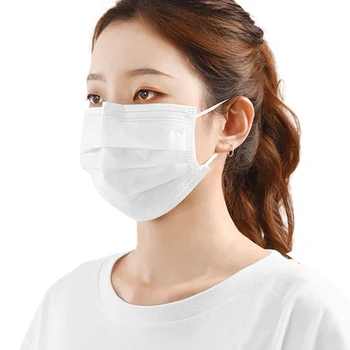 

In Stock!Disposable Protective Masks 3 Layers Proof Flu Earloop Face Masks 17.5*9.5CM 5PCS/LOT-100PCS/Lot