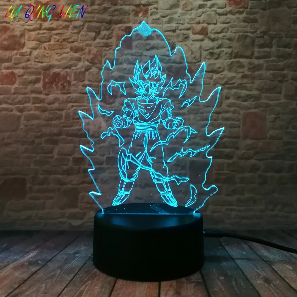 Spirited Away No Face Man 3d Night Lamp Bedside Manga Room Decor Light Boy Child Kid Gift Birthday Holiday Led Night Light Anime
