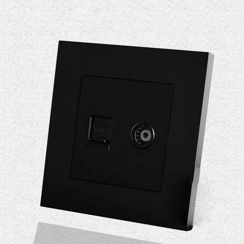 TV Telephone Switch Socket Panel Type 86 Wall Cable Jack | Обустройство дома