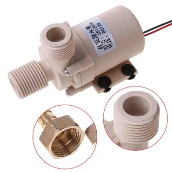 

12V Solar Submersible Hot Water Pump Circulation 212° F Brushless Motor High Pressure