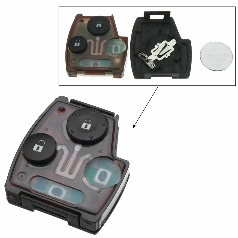 Дистанционный Брелок чехол 313,8 Mhz Id46 чип для Honda Accord Civic 2003-2007