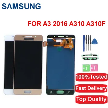 

For Samsung Galaxy A3 LCD 2016 A310 A310F A310H A310M LCD Display Screen Digitizer Touch Sensor Assembly Adjustable Brighteness