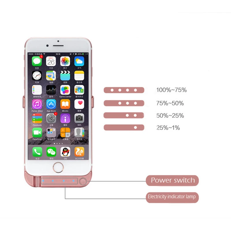 Для iPhone 5, 5S, SE, чехол для зарядного устройства, 4200 мА/ч, резервный внешний аккумулятор, чехол для зарядки, чехол для iPhone SE, 5, 5S, чехол для аккумулятора