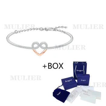 

SWA [New] MULIER Limited Edition MY HERO Fashion Chic Heart Shape Female Bracelet 5490501 Send Girlfriend Holiday Gift Jewelry
