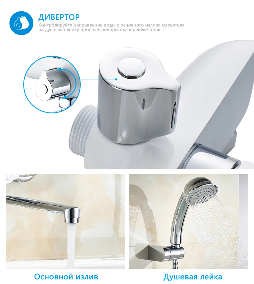 GERHANS Faucet K13115W комплект для одежды: Белый+ Хром